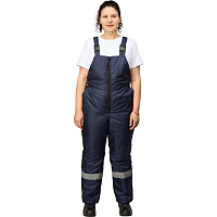 Полукомбинезон рабочий зимний женский з46-ПК синий (р.60-62) 182-188