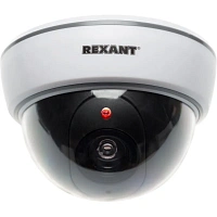 Муляж камеры REXANT внутренний, купольный, белый фото Муляж камеры REXANT внутренний, купольный, белый