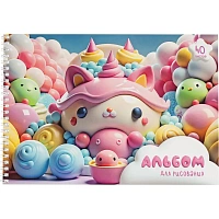 Альбом для рисования Комус Класс Sweet,А4,40л,спираль,в асс,2шт/уп