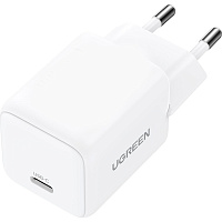 Зарядное устройство UGREEN сетевое X512 (55554) Mini 20W USB-C GaN EU белый