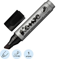 Маркер перманентный Комус PY2312, скошенный наконечник, 4-12 мм, черный