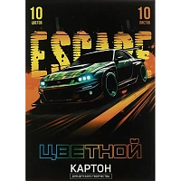 Картон цветной Побег (А4, 10 листов, 10 цветов, мелованный, разноцветный) фото Картон цветной Побег (А4, 10 листов, 10 цветов, мелованный, разноцветный)