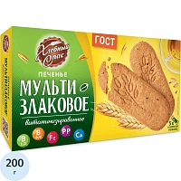 Печенье сдобное Хлебный спас Мультизлаковое витаминизированное 200 г фото Печенье сдобное Хлебный спас Мультизлаковое витаминизированное 200 г