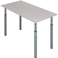 Стол ученический (серый, 1200х600х580-820 мм)