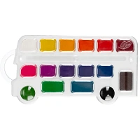Краски акварельные Луч Кроха Автобус набор 16 цветов фото Краски акварельные Луч Кроха Автобус набор 16 цветов
