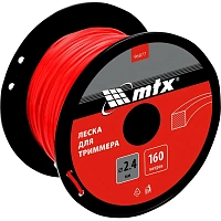 Леска для триммера MTX квадрат 2,4 мм х 160 м, на катушке (96877) фото Леска для триммера MTX квадрат 2,4 мм х 160 м, на катушке (96877)