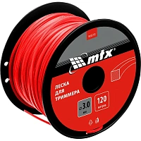 Леска для триммера MTX квадрат 3,0 мм х 120 м, на катушке (96878) фото Леска для триммера MTX квадрат 3,0 мм х 120 м, на катушке (96878)