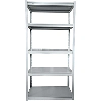 Стеллаж металический серый 5 полок 900х400х1830 мм