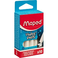 Мелки MAPED (Франция), набор 10 шт., белые, круглые, специальная формула "без пыли", 593500 фото Мелки MAPED (Франция), набор 10 шт., белые, круглые, специальная формула "без пыли", 593500