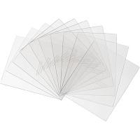 Стёкла для маски сварщика защитные внешние TOPFORT 115x95 мм (10 штук в упаковке)