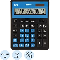 Калькулятор настольный Deli EM888A 12-разрядный чёрный 208x162x32 мм