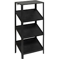 Этажёрка для обуви VIKEA compact (чёрный, 445х295х1005 мм) фото Этажёрка для обуви VIKEA compact (чёрный, 445х295х1005 мм)