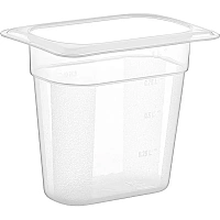 Гастроёмкость Gastroplast GN 1/9 10.6x17.6 х15 см 1 л полипропилен фото Гастроёмкость Gastroplast GN 1/9 10.6x17.6 х15 см 1 л полипропилен