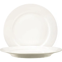 Тарелка d 23 см белая фарфор Classic 6 шт/уп