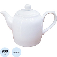 Чайник заварочный 900 мл белый d 12 см h14 см фарфор P.L. Proff Cuisine фото Чайник заварочный 900 мл белый d 12 см h14 см фарфор P.L. Proff Cuisine