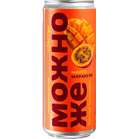 Лимонад газированный Можно Же манго-маракуйя 0.33 л фото Лимонад газированный Можно Же манго-маракуйя 0.33 л
