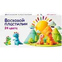 Пластилин восковой Genio Kids 24 цвета 360 г фото Пластилин восковой Genio Kids 24 цвета 360 г
