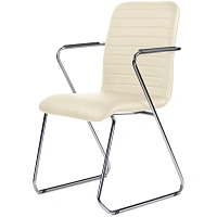 Стул UP_Echair Честер каркас хром кз бежевый фото Стул UP_Echair Честер каркас хром кз бежевый