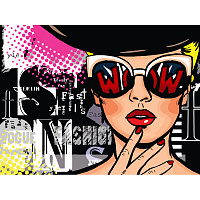 Картина по номерам на холсте ТРИ СОВЫ "Wow. Fashion", 30*40, с акриловыми красками и кистями фото Картина по номерам на холсте ТРИ СОВЫ "Wow. Fashion", 30*40, с акриловыми красками и кистями