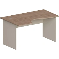 Стол Комус Мебель Easy One левый 1400x900 Вяз Шв/Кшм (250304)