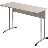 Парта растущая двухместная Знание с закруглёнными углами шамони светлый/серый рост 3-7