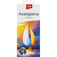 Краски акварельные Lori 12 цветов фото Краски акварельные Lori 12 цветов