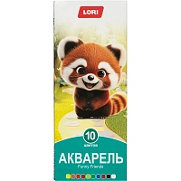 Краски акварельные Lori Funny Friends 10 цветов фото Краски акварельные Lori Funny Friends 10 цветов