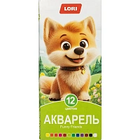 Краски акварельные Lori Funny Friends 12 цветов фото Краски акварельные Lori Funny Friends 12 цветов