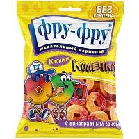 Мармелад Фру-Фру Кислые колечки 80 г (12 штук в упаковке) фото Мармелад Фру-Фру Кислые колечки 80 г (12 штук в упаковке)