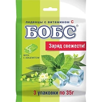 Леденцы БОБС мята с эвкалиптом, 3х35г, BS-8-3 фото Леденцы БОБС мята с эвкалиптом, 3х35г, BS-8-3