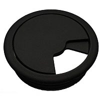 Заглушка кабель-канала Н-ЗЭЧф круглая D60 черная