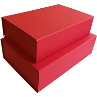 Набор подарочных коробок 2в1 на магните РОГОЖКА 250x170x70красн,Д10303П.280 фото Набор подарочных коробок 2в1 на магните РОГОЖКА 250x170x70красн,Д10303П.280