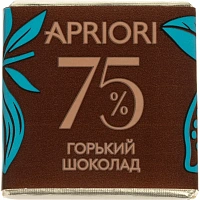 Шоколад порционный Apriori горький 75% какао (1250 г в упаковке) фото Шоколад порционный Apriori горький 75% какао (1250 г в упаковке)