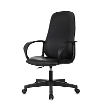 Кресло для руководителя Комус Мебель EChair 660 чёрное (экокожа, пластик) фото Кресло для руководителя Комус Мебель EChair 660 чёрное (экокожа, пластик)