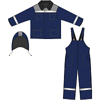 Костюм рабочий зимний муж з35-КПК синий/сер (р.56-58) 170-176 (Арсенал-СП)