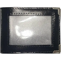 Обложка для удостоверений натуральная кожа чёрная