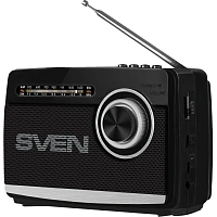 Радиоприемник Sven SRP-155, чёрный, BT/FM/AM/SW/USB/microSD, фонарь, аккум фото Радиоприемник Sven SRP-155, чёрный, BT/FM/AM/SW/USB/microSD, фонарь, аккум