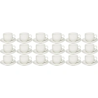 Чайная пара Makalu 220мл, фарфор, бел. 18шт/уп