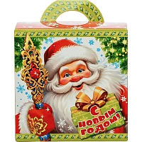 Новогодний сладкий подарок Счастливчик Картон 500 грамм, K062