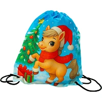 Новогодний сладкий подарок Зимняя забава Мешок 1000 грамм, K066