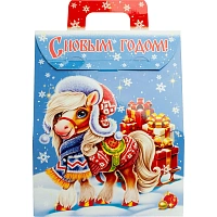 Новогодний сладкий подарок Огоньки Картон 1000 грамм, K077