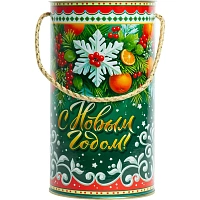 Новогодний сладкий подарок Зимнее настроение Туба 1000 грамм, K096