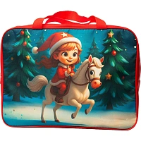 Новогодний сладкий подарок Новогоднее приключение Сумка 1000 грамм, K098