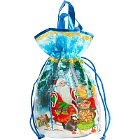 Новогодний сладкий подарок Мешочек радости Мешок 1000 грамм, K101