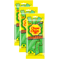 Мармелад Chupa Chups Страйпсы Яблоко, 120гx3шт/уп фото Мармелад Chupa Chups Страйпсы Яблоко, 120гx3шт/уп