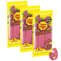 Мармелад Chupa Chups Страйпсы Клубника, 120гx3шт/уп фото Мармелад Chupa Chups Страйпсы Клубника, 120гx3шт/уп