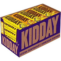 Батончик Kidday глазир ассорти карамель, вареная сгущенка, 40гx30шт/уп