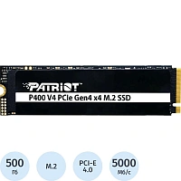 SSD накопитель Patriot P400 V4 500GB M.2 PCIe4.0x4(P400VP500GM28H)