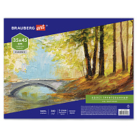 Холст на картоне BRAUBERG ART CLASSIC, 35*45см, грунтованный, 100% хлопок, мелкое зерно, 191020 фото Холст на картоне BRAUBERG ART CLASSIC, 35*45см, грунтованный, 100% хлопок, мелкое зерно, 191020