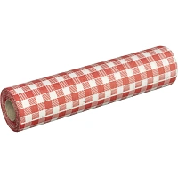 Скатерть одноразовая Luscan, 120х200см 6шт/рулон, красная клетка